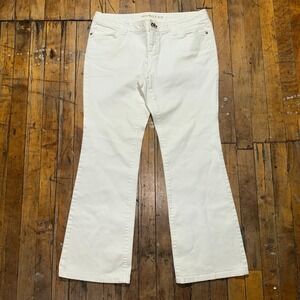 Michael Kors Jeans Women's 10P White Denim Bootcut Regular Fit Pocket Stretch